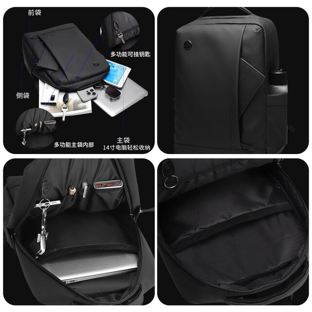 back-pack off computer travel backpack with usb charging por Waterproof laptop compartments arba ARBA Global and other travel essentials 100Fens Laptop Backpack 15.6 Inch,