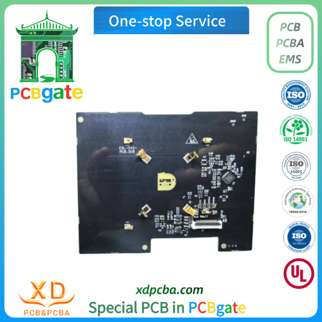 PCBA de Etiqueta Electrónica de Estantería con Ensamblaje Through-Hole y SMT con PCB de Chip
