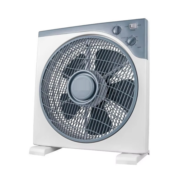 Elektrischer Tischventilator für den Heimgebrauch, leiser Nachttischventilator, kleiner Kunststoffventilator für Studentenwohnheime, Timer-Funktion, bürstenloser Motor, 5 Geschwindigkeiten