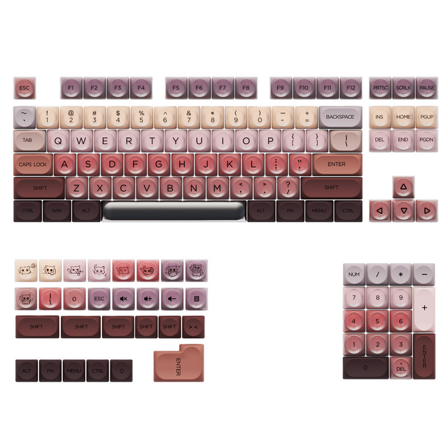Ensemble de Touches pour Clavier Mécanique Personnalisable, MOQ 100, Caractères Durables Imprimés par UV, Finition Semi-Mate for sale at factory direct price