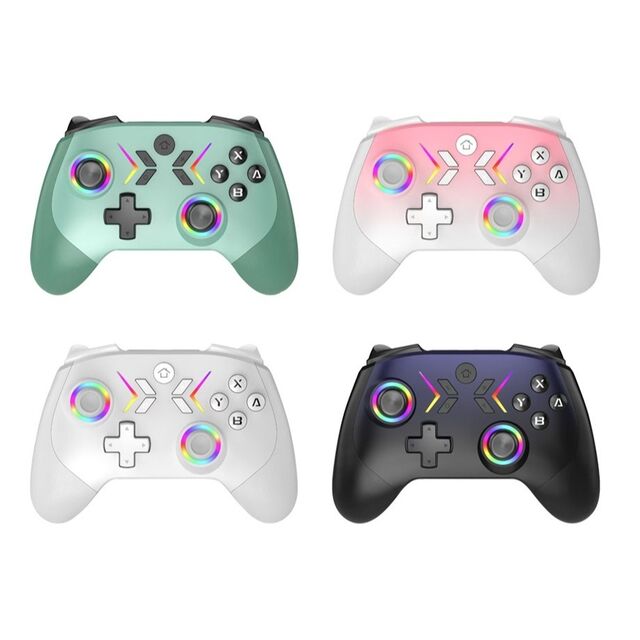 Manette de Switch Sans Fil Édition Spéciale avec Joysticks et Gâchettes à Effet Hall, Lumières RVB Dynamiques, Compatible PC Joypad Android/iOS/Mobile/TV