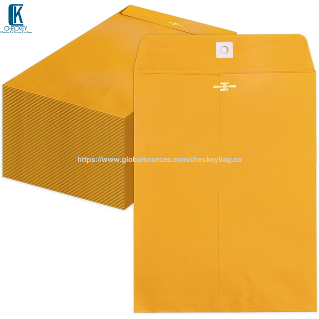 Envelopes Kraft CHECKEY Basics con Cierre para Documentos, Envío Engomado. Sobres con Cierre y Sello Engomado, Sobres Grandes para Envío con Cierre for sale at factory direct price