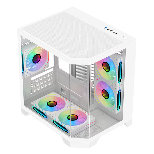 هيكل كمبيوتر ألعاب صغير مدمج Micro-ATX/ITX شائع مع فلاتر غبار وجودة بناء ممتازة
