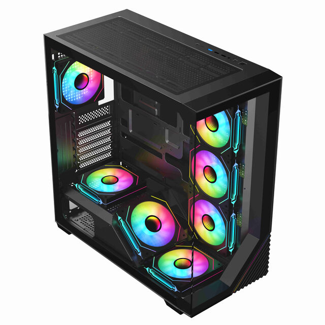 هيكل كمبيوتر ألعاب Full Tower E-ATX/ATX/Micro-ATX/ITX مع فلاتر غبار وجودة بناء فاخرة
