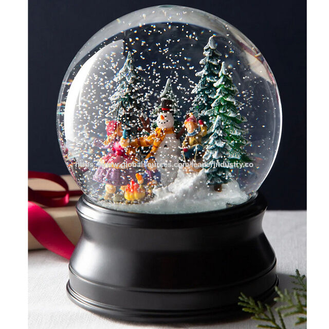 Bola de Nieve de Poliresina Certificada BSCI de 100 mm, Muñeco de Nieve, Decoración para el Hogar, Globo de Agua Coleccionable for sale at factory direct price
