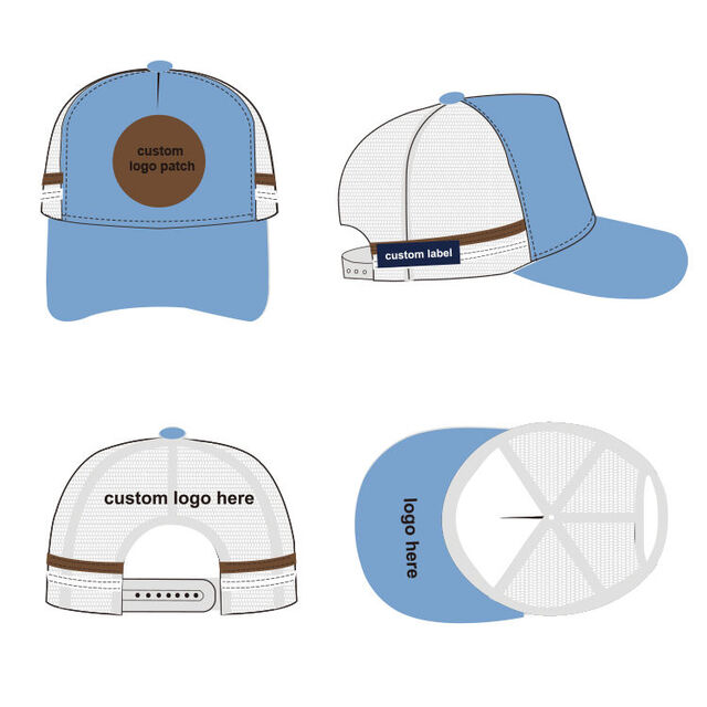 Casquette Trucker avec Design Personnalisé, Casquette de Baseball Décontractée Snapback avec Logo Brodé