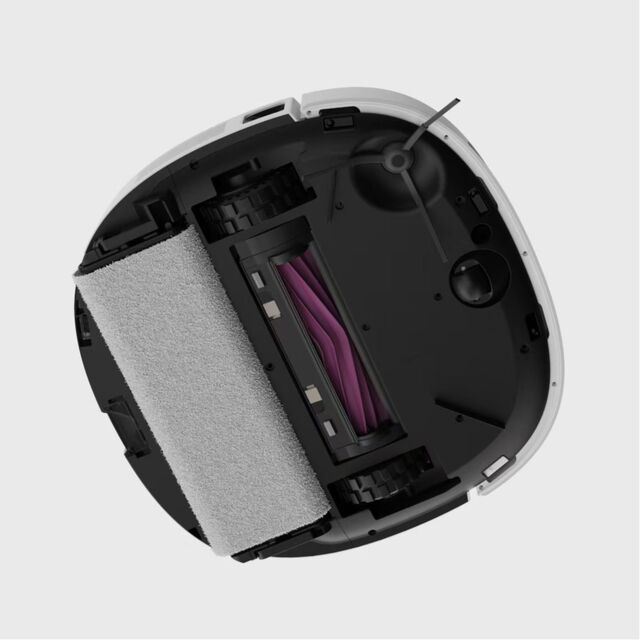 Saugroboter mit selbsterleerender Staubbox und rotierender Wischfunktion, Crawler-Mop-Design, LDS-Lidar-Navigation/dTOF-Linienlaser, Anti-Verhedderungs-Design