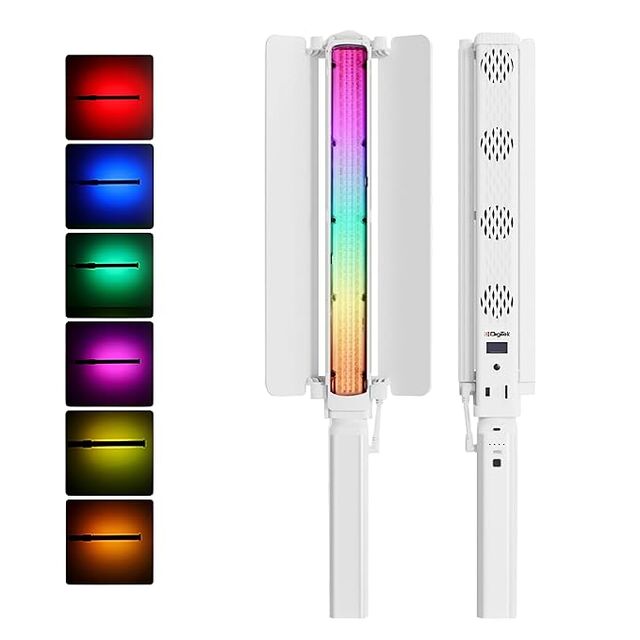 Digitek (DSL-1000 RGB) Handheld RGB LED Stick Lichtstab mit Barndoor, Akkupack & Fernbedienung, 100W+80W RGB, 14 Spezialeffekte for sale at factory direct price