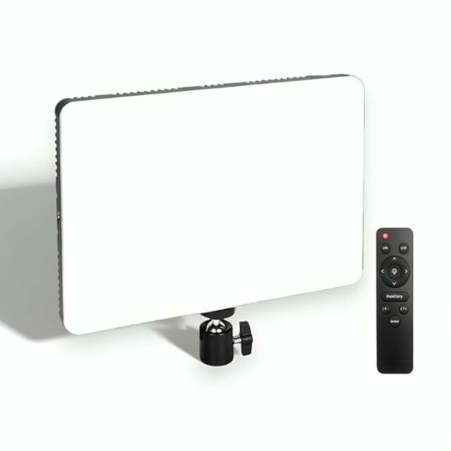 Digitek (DPL 011) Panel LED Bi-Color Ultra Delgado de 40W con Control Remoto, 2700K-6500K Ajustable, 240 LEDs, Regulable 0-100%, Alimentación AC