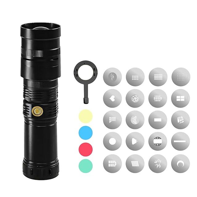 Digitek (DS 40 WTP PRO) Tragbarer Blitz-Projektor-Snoot mit professioneller Speziallinse und Push-Pull-verstellbarem Fokusstrahl for sale at factory direct price