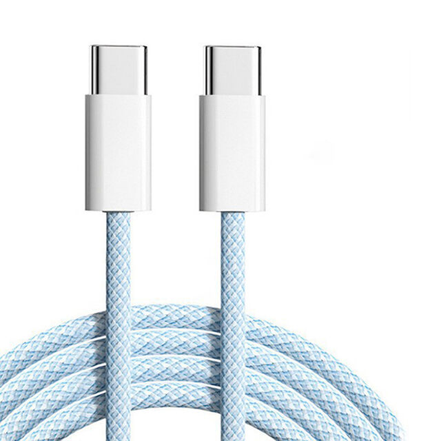 Cable USB C Trenzado de Nylon de 1M 3.3ft, 60W Carga Rápida 5A, Tipo C para Phone 15 Pro Max/16/17, Envío Rápido for sale at factory direct price