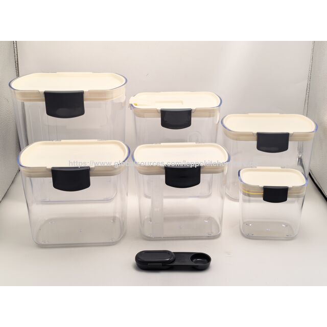 Contenedor de Almacenamiento de Alimentos Hermético de Grado Alimenticio (6 uds) a Precio de Fábrica para Cocina Casera y Despensa for sale at factory direct price