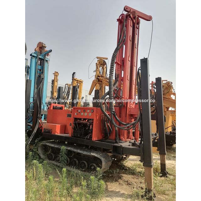 Appareil de forage de puits d'eau KY300 d'occasion, moteur Yuchai, 2020, profondeur de forage 300m, 89 tiges de forage, mât de 3m. KY300 ABT321 d'occasion.