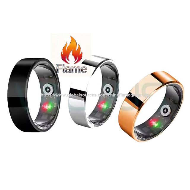 Bague Intelligente Bluetooth Nouveau Style Capteur Doigt OEM Santé Avec Étui de Chargement Puce Intelligente Étanche