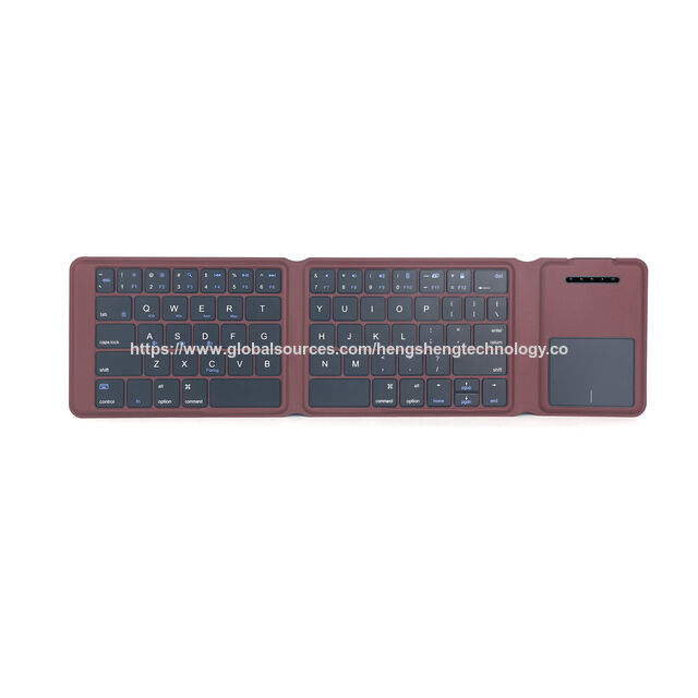 Clavier Bluetooth Tri-Pliant 65 Touches avec Pavé Tactile, Interrupteur à Ciseaux, Ultra Mince Portable