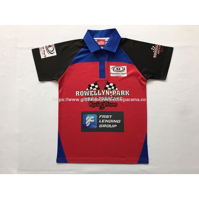 Maßgeschneidertes, vollsublimiertes Sport-Polohemd mit Cooldry-Funktion for sale at factory direct price