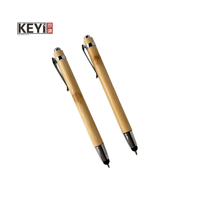 Nouveau Design Stylo à Bille en Bois Bambou Écologique Recyclable Personnalisable au Laser - Stylos Gravés avec Votre Texte ou Nom for sale at factory direct price