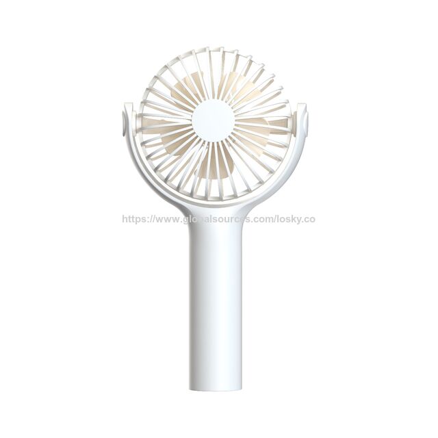 Sommer Mini Tragbarer Lüfter Süßes Design 3 Geschwindigkeiten USB Wiederaufladbar Kleiner Persönlicher Handventilator für Reisen, Geschenk für Mädchen & Damen (Pink)