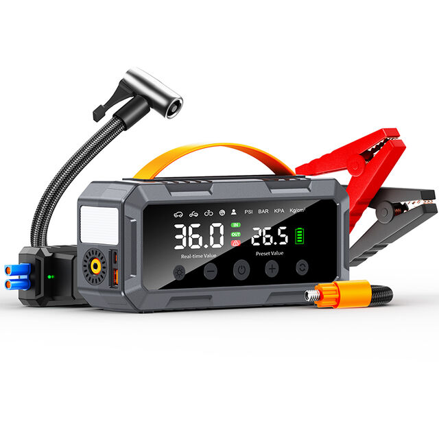 2026 Baru 4000A Dua 25mm Silinder Super Kapasitor Booster Aki Mobil Pompa Angin Ban PowerBank Jump Starter
