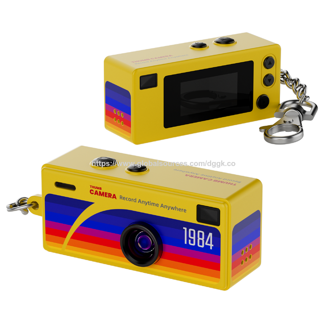 Großhandel OEM 1080P HD Weitwinkel Mini Daumenkamera, tragbarer 26g Retro-Schlüsselanhänger-Videorekorder für Outdoor-Reisen & Vlogging for sale at factory direct price