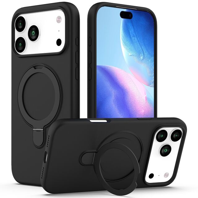Funda de silicona líquida magnética al por mayor con soporte magnético para funda MagSafe for sale at factory direct price