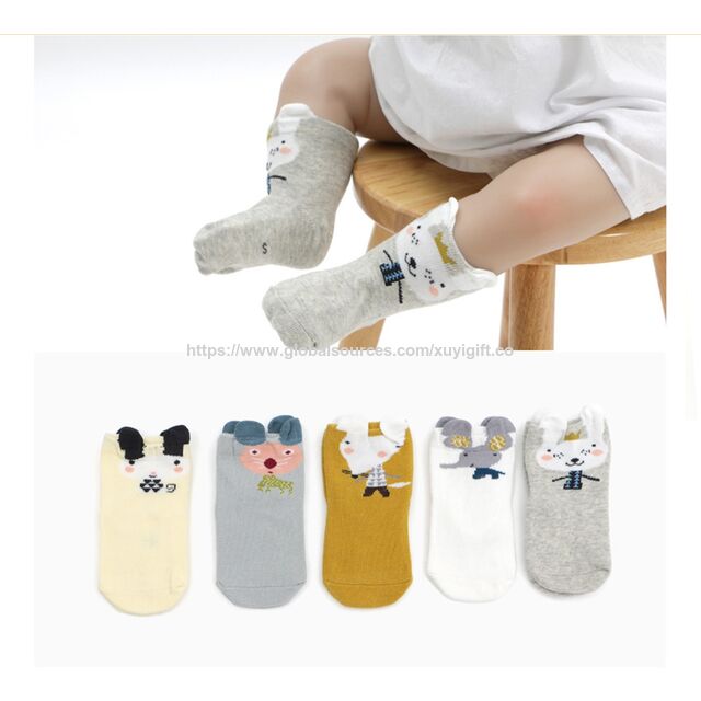Calcetines Transpirables para Recién Nacidos de Nueva Llegada, Calzado Animado para Niños para Uso Diario en Primavera y Otoño