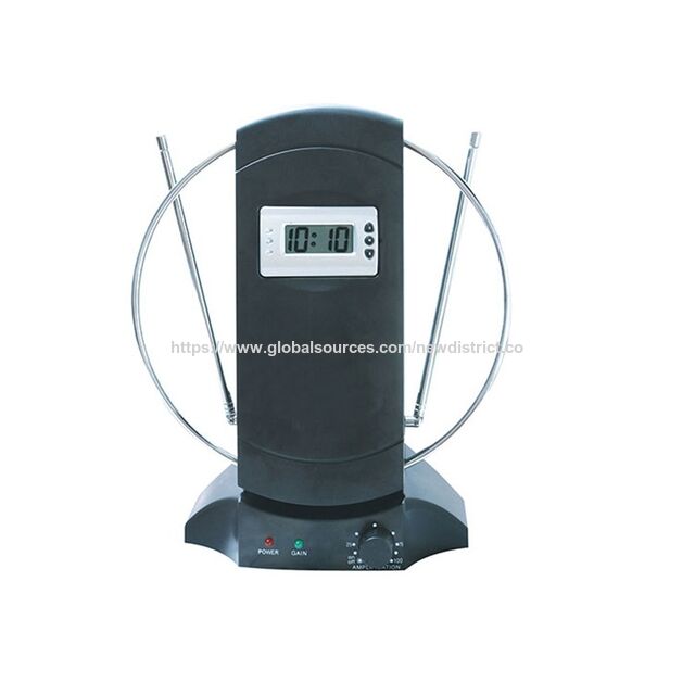 هوائي تلفزيون داخلي VHF UHF دائري أسود متين عالي البيع بالجملة من المصنع for sale at factory direct price