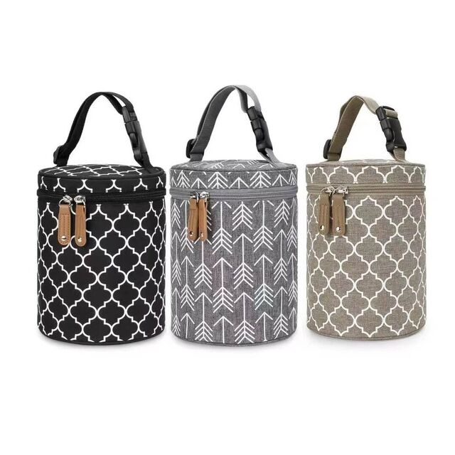 Portable Baby Food Bag Insulated Baby Bottle Bag Waterproof Warmer Breast Milk Baby Bottle Cooler Bag