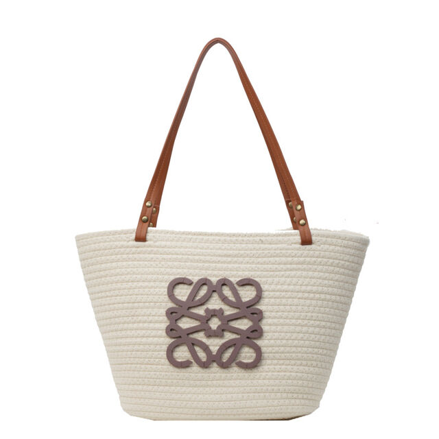 Grand Sac à Main Tissé Décontracté Grande Capacité pour les Vacances, Sac de Plage, Panier à Légumes à la Mode pour Femmes, Sac à Bandoulière Unique for sale at factory direct price