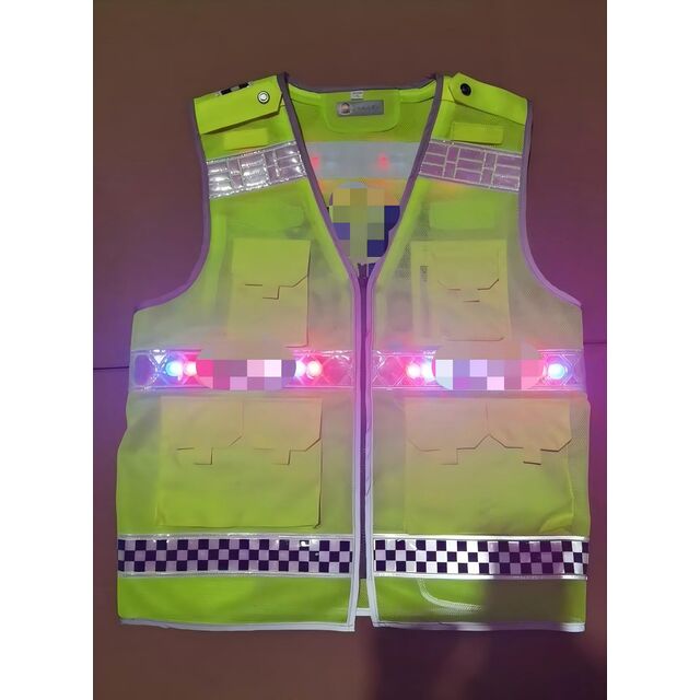 Professional Traffic Reflective Safety Vest Mesh ANSI Certified Class 2 Orange Adjustable Fit for Law Enforcement AF-15L for sale at factory direct price