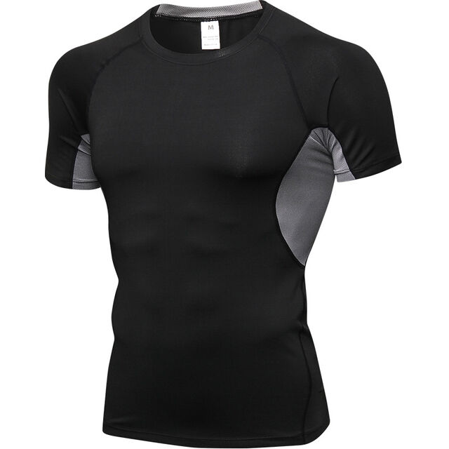 Sommer Herren Plus-Size Mesh Fitness T-Shirt, Schnelltrocknend, Atmungsaktiv für Training for sale at factory direct price