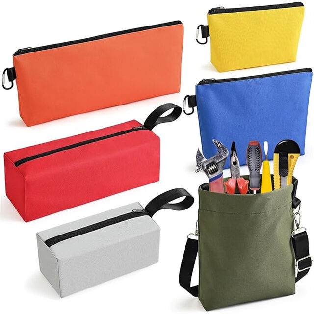6 Pack Tool Pouch Zipper Bags Large Multi-size Tool Organizer With ...