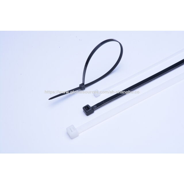 Serre-câbles en Nylon Noir 4.8x300mm 100pcs Attaches de Câblage Blanc/Noir pour la Gestion des Fils à la Maison et au Bureau