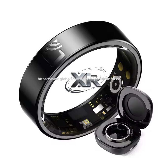 Steel Smart Ring Health Tracker Sleep Heart Rate Blood Oxygen ...