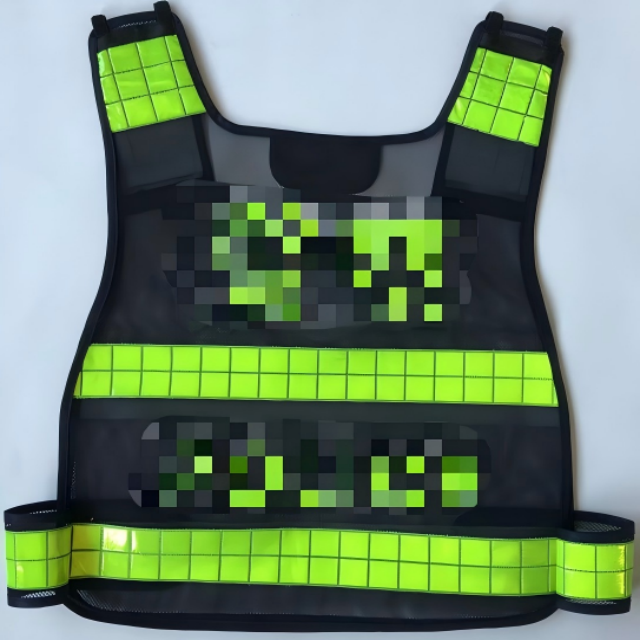 Professional Traffic Reflective Safety Vest Mesh ANSI Certified Class 2 Orange Adjustable Fit for Law Enforcement JA-01 for sale at factory direct price