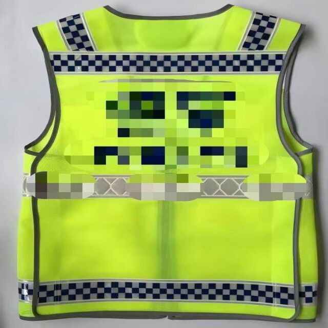 Professional Traffic Reflective Safety Vest Mesh ANSI Certified Class 2 Orange Adjustable Fit for Law Enforcement JA-15 for sale at factory direct price