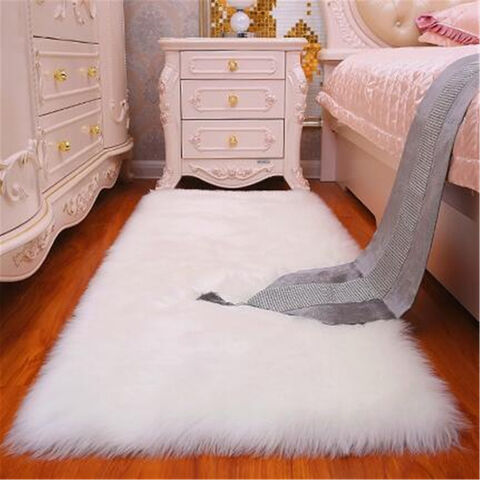 Tapete de Pele de Ovelha de Luxo de Alta Qualidade, Colorido e Feito à Mão para Uso Doméstico for sale at factory direct price