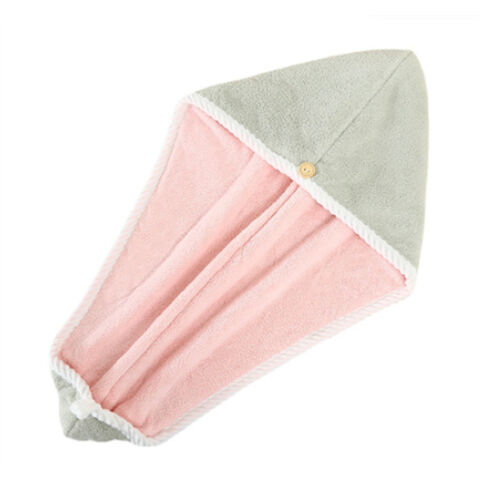 Gorro de Baño Doble de Coral Velvet para Secado de Cabello Suave JX for sale at factory direct price