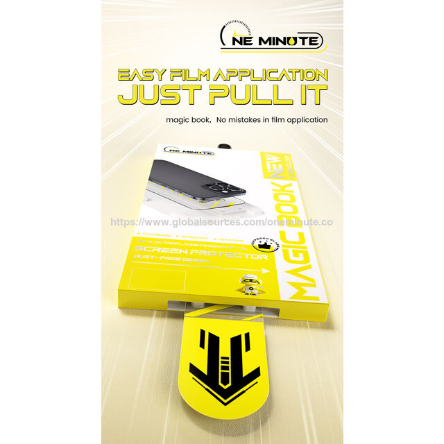 Aplicador de Película Protetora de Tela em Um Minuto | Instalação Super Fácil | Ideal para Vendas Online | Película de Alta Dureza | Design de Borda Fina for sale at factory direct price