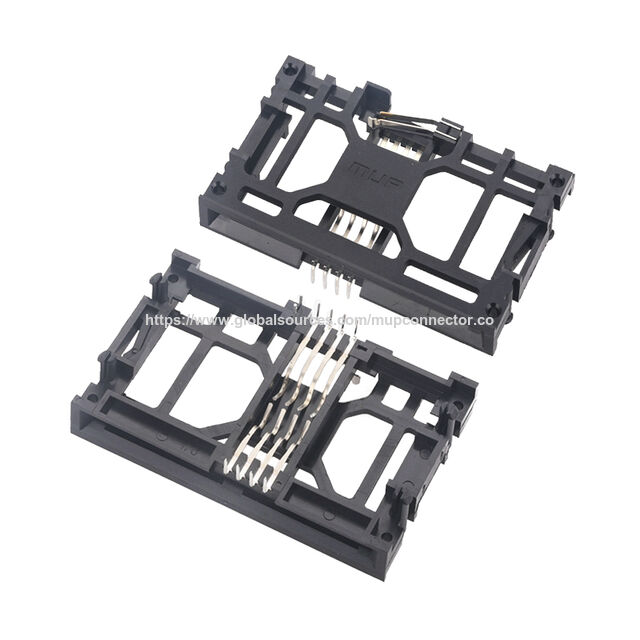 MUP 8-Pin Smartcard-Steckverbinder mit Klingenschalter, DIP-IC-Kartensteckverbinder für POS-Terminals, Verkaufsautomaten, Lesegeräte