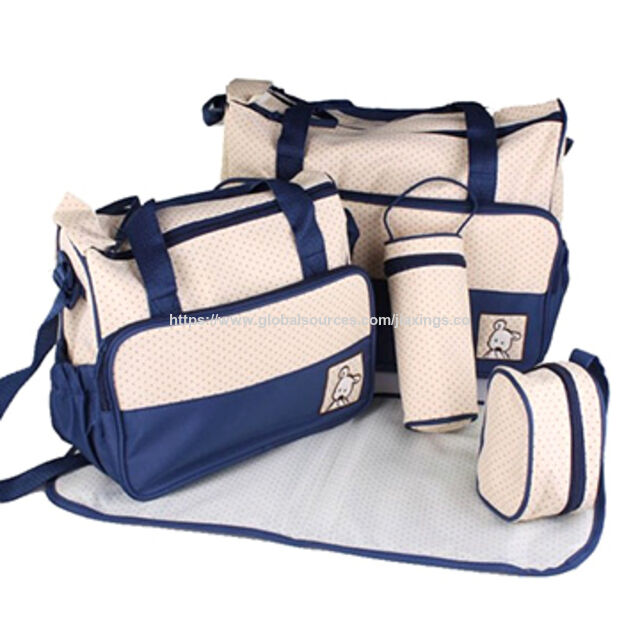 Bolsa de Pañales para Mamá con Rayas Blancas y Negras para Mujer, Venta de Fábrica