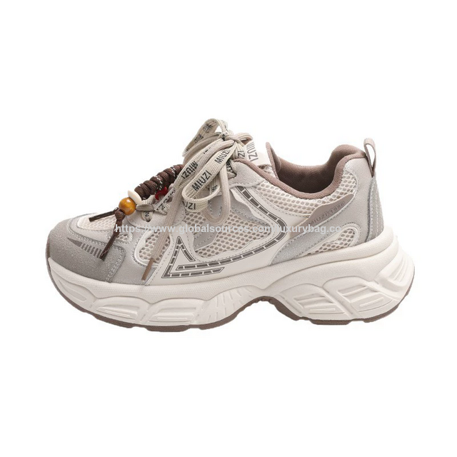 Damen Chunky Plateau Sneaker, neuer Stil 2026, zierliches Design, dicke Sohle, höhensteigernd, sportliche und lässige Schuhe