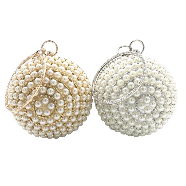 Hot Selling Spherical Banquet Bag Pearl Bag Versatile Makeup Bag Evening Gift Bag Handmade Handbag for sale at factory direct price