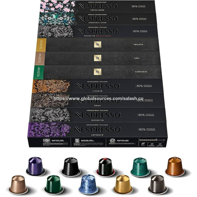 Cápsulas de Café Nespresso Original Todos os Sabores à Venda / Suporte Giratório 360° para Cápsulas de Café for sale at factory direct price