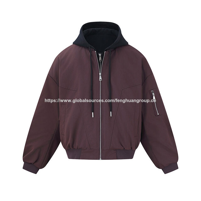 Sudadera con capucha para hombre, chaqueta informal con cremallera y cordón, con bolsillos, para entrenamiento y senderismo for sale at factory direct price