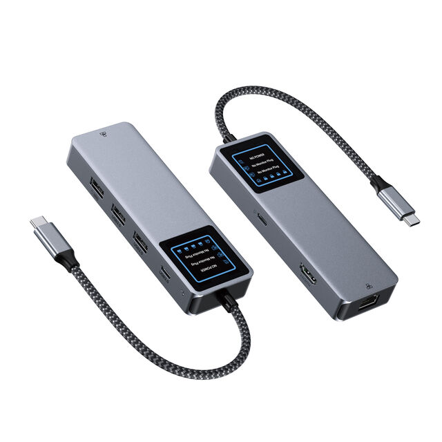 UC6604 9-in-1 Multifunktions-Hub mit Digitalanzeige Großhandel, Fabrikpreis, OEM/ODM, Hersteller