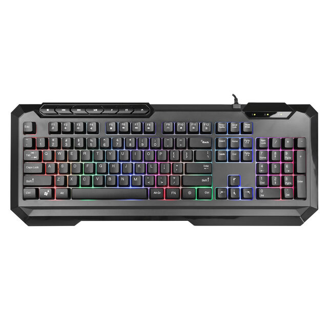 Clavier à Membrane Gaming 104 Touches Rétroéclairage RGB Filaire pour Jeu Intense, Construction Durable de 1.5m for sale at factory direct price