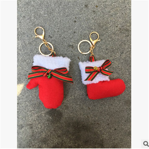 Llavero Navideño de Fieltro Promocional Súper Lindo