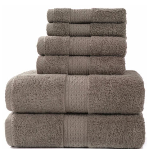 Juego de Toallas de Baño 100% Algodón para Hotel - Juego de Toallas Faciales y de Baño Blancas, Crema, Azules y Verdes de Lujo