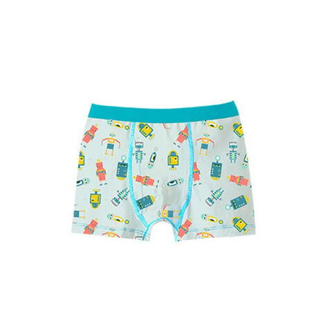 Cuecas Boxer de Algodão de Alta Qualidade para Meninos Adolescentes com Estampa de Moda - Boxer Infantil Fofo com Desenho Animado